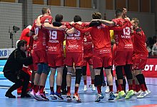 Spieler der MT Melsungen jubeln - Swen Pf&ouml;rtner/dpa