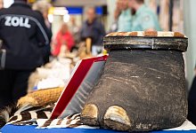 Beschlagnahmter Elefantenfu&szlig; - Foto: Daniel Karmann