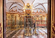 Verbliebene Juwelen im Gr&uuml;nen Gew&ouml;lbe werden restauriert - Foto: Sebastian Kahnert/zb/dpa