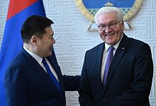 Oyun-Erdene und Steinmeier - Britta Pedersen/dpa