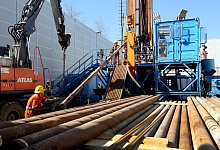 Forschungsbohrung für Erdwärme in Krefeld - Roland Weihrauch/dpa