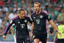 Leroy Sane und Harry Kane vom FC Bayern - Axel Heimken/dpa