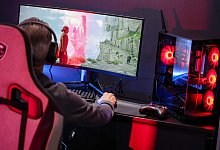 Gamer beim Gaming-Festival «Caggtus» in Leipzig - Jan Woitas/dpa/dpa-tmn