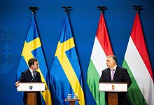 Viktor Orban und Ulf Kristersson - Marton Monus/dpa