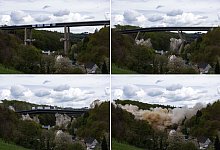 A45-Talbrücke Rahmede wird gesprengt - Christoph Reichwein/dpa