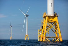 Ein Offshore-Windprojekt vor der K&uuml;ste von Massachusetts. - Michael Dwyer/AP/dpa