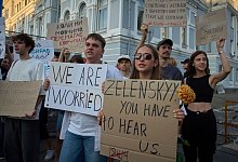 Neues Gesetz zu Antikorruptionsorganen in der Ukraine - Proteste - Efrem Lukatsky/AP/dpa