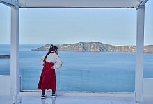 Erdbeben auf griechischer Insel Santorini - Petros Giannakouris/AP/dpa