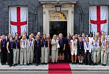 England - Rückkehr der Europameisterinnen - Kirsty Wigglesworth/AP/dpa