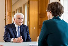Berlin direkt - Sommerinterview mit Bundespräsident Steinmeier - Thomas Kierok/ZDF/dpa