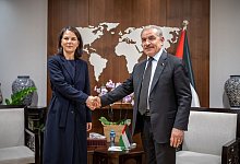 Au&szlig;enministerin Baerbock in Ramallah - Michael Kappeler/dpa