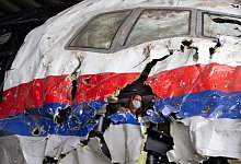 Flugzeugwrack - Foto: Peter Dejong/AP Pool/dpa