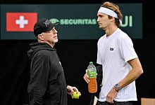 Boris Becker und Alexander Zverev - Harald Tittel/dpa