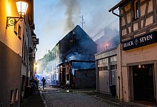 Gro&szlig;brand in Altstadt von Villingen-Schwenningen - Joshua Rzepka/onw-images/dpa