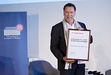 Arnold Schwarzenegger erh&auml;lt die Ehrendoktorw&uuml;rde - Joerg Carstensen/dpa