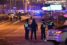 Sch&uuml;sse in Moskauer Veranstaltungszentrum - Dmitry Serebryakov/AP/dpa