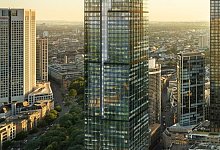 Skyline der Stadt Frankfurt - rendertaxi GmbH/Helaba/Commerzbank /dpa