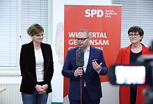 Pressestatement nach Drohbrief gegen SPD-Politiker - Sascha Thelen/dpa