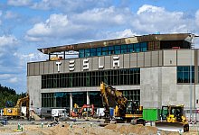 Tesla Gigafactory Berlin-Brandenburg - Jens Kalaene/dpa