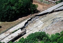 Nach Unwettern in der Schweiz - Samuel Golay/KEYSTONE/dpa