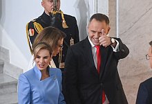 Vereidigung von Polens neuen Präsidenten Nawrocki - Piotr Nowak/PAP/dpa