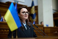 Regierungschefin der Ukraine Julia Swyrydenko - Vadym Sarakhan/AP/dpa