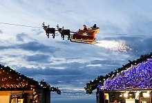 Flugradare sollen Schlitten des Weihnachtsmannes geortet haben - Cyril Zingaro/KEYSTONE/dpa