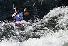 Ricarda Funk startet im Kajak-Einer im 1.Vorlauf. - Angelika Warmuth/dpa