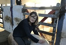 Birgit Klee zusammen mit George - Katetryna Richter