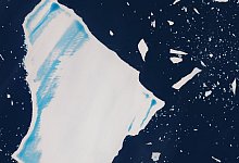 Eisberg A23a - -/contains modified Copernicus Sentinel data (2025), processed by ESA/dpa