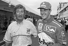 Michael Schumacher und Eddie Jordan - picture alliance / dpa