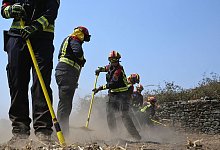 Waldbrände in Spanien - Deutsche Feuerwehrleute im Einsatz - Sven Käuler/dpa