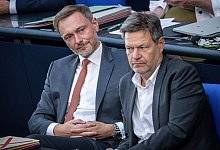 Christian Lindner und Robert Habeck - Foto: Michael Kappeler/dpa