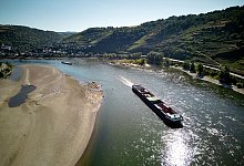 Niedrigwasser im Mittelrhein - Thomas Frey/dpa