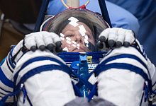 Vor dem Sojus-Start zur ISS - Bill Ingalls/NASA/dpa