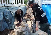 Bruchsteinmauer Herforder Straße - Nadine Uphoff