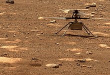 Mars-Hubschrauber knipst H&uuml;gel - und muss Rotoren schneller drehe - Foto: NASA/JPL-Caltech/dpa