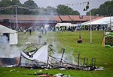 Ausschreitungen - Magnus Lejhall/TT News Agency/AP/dpa