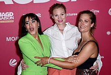 Almila Bagriacik (l-r), Rosalie Thomass und Marie Burchard bei der Premiere von &laquo;Jagdsaison&raquo; in Berlin. - Carsten Koall/dpa