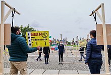 Protest gegen die Todesstrafe - Annette Riedl/dpa