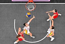 Paris 2024 - Basketball 3x3 - Francois-Xavier Marit/AFP/dpa