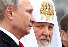 Wladimir Putin und Patriarch Kirill - Sergei Chirikov/EPA/dpa