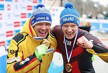 Max Langenhan und Felix Loch - Friso Gentsch/dpa