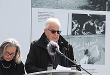 80. Jahrestag Befreiung Konzentrationslager Buchenwald - Bodo Schackow/dpa