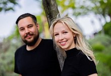 Jan Wolfenst&auml;dter spendete Tina Kunath Stammzellen - Rolf Vennenbernd/dpa