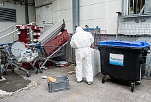 Der Angeklagte soll eine m&auml;nnliche Leiche in einem Altpapiercontainer entsorgt und den Container dann zum Real-Markt an der Teutoburger Stra&szlig;e geschoben haben. - Archivfoto Christian Mathiesen