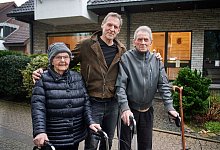 Schauspieler Ralf Moeller mit seinen Eltern - Bernd Thissen/dpa