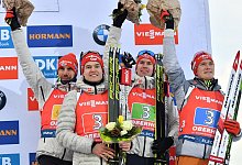 Deutsche Biathlon-Staffel - Foto: Martin Schutt/dpa-Zentralbild/dpa