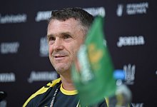 Ukraine-Trainer Serhij Rebrow - Carmen Jaspersen/dpa