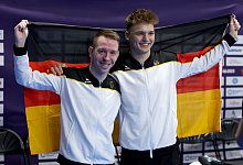 Caio Lauxtermann (r) und Fabian Vogel - Bradley Collyer/Press Association/dpa